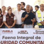 Comunidad y Gobierno de Puebla refuerzan lazos con faena de seguridad