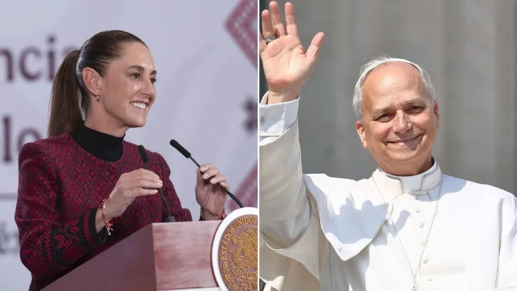 Presidenta Claudia Sheinbaum conversa vía telefónica con el papa León XIV para invitarlo a México
