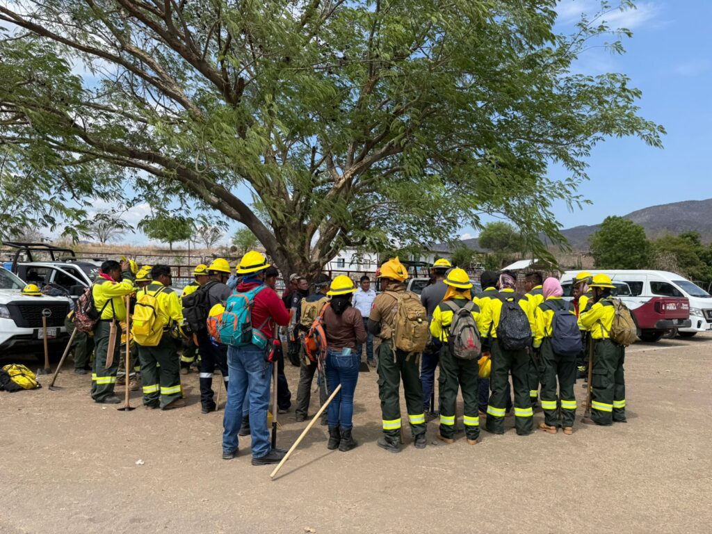 Gobierno Estatal despliega operativo aire-tierra para contener incendio forestal en Cohetzala